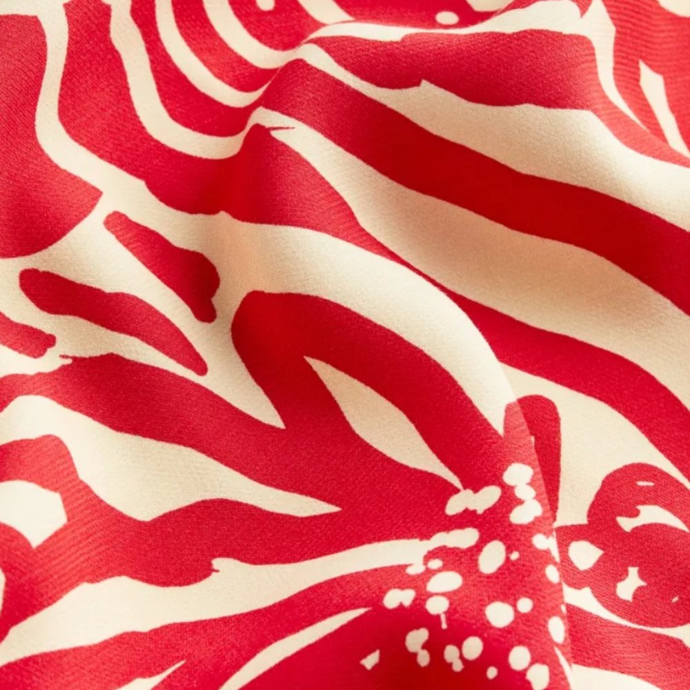 H&M Patterned Tie-detail Dress - Picture 10 of 16